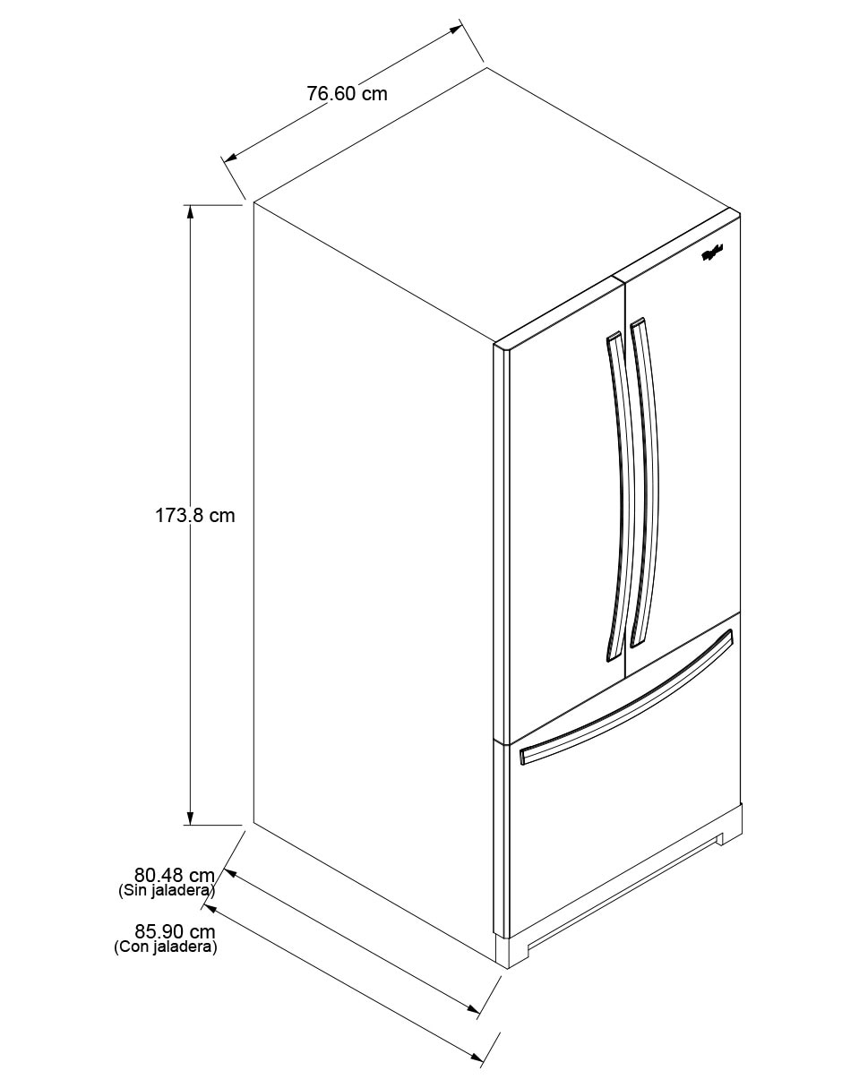 Refrigerador French door 19 pies cúbicos tecnologíano frost MWRF140SWHM 11