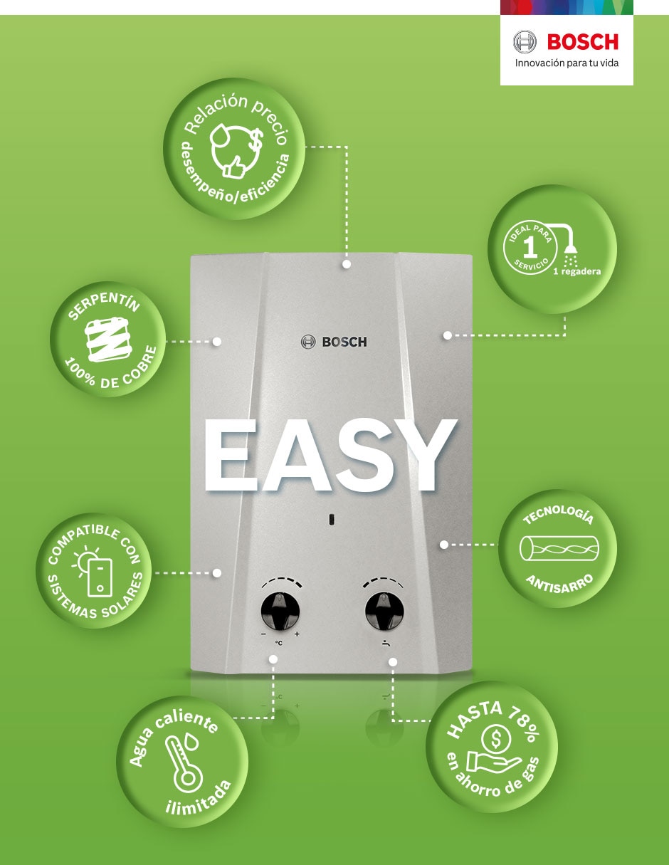 Calentador alta recuperación Easy Gas LP 14