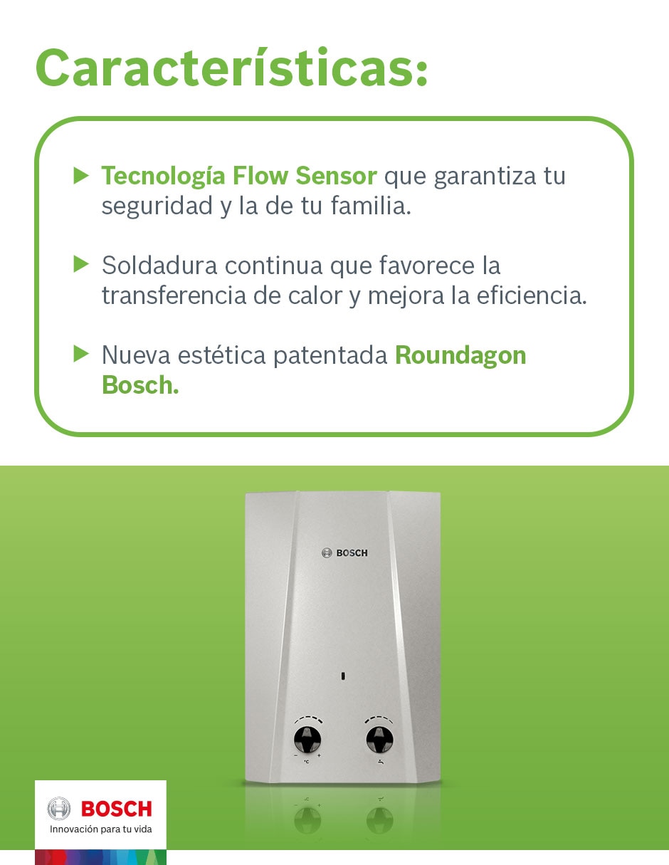 Calentador de paso Easy gas natural 4