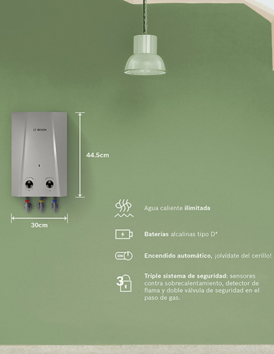Calentador de paso Easy gas natural 15
