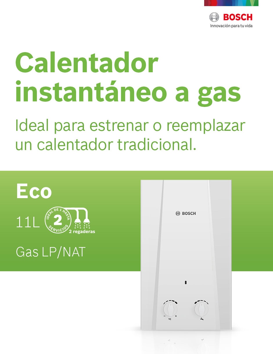 Calentador de paso ECO 11 L gas natural 3