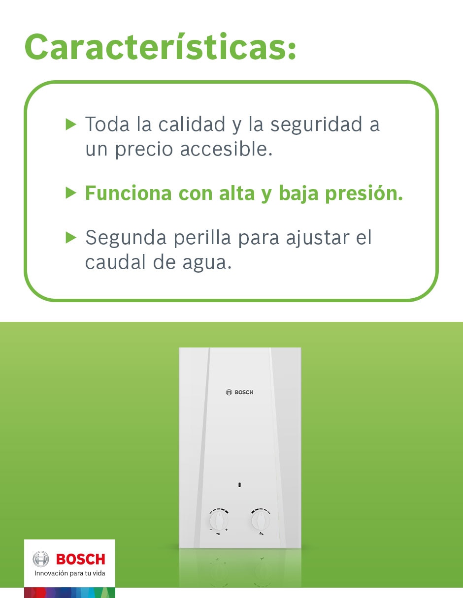 Calentador de paso ECO 11 L gas natural 5