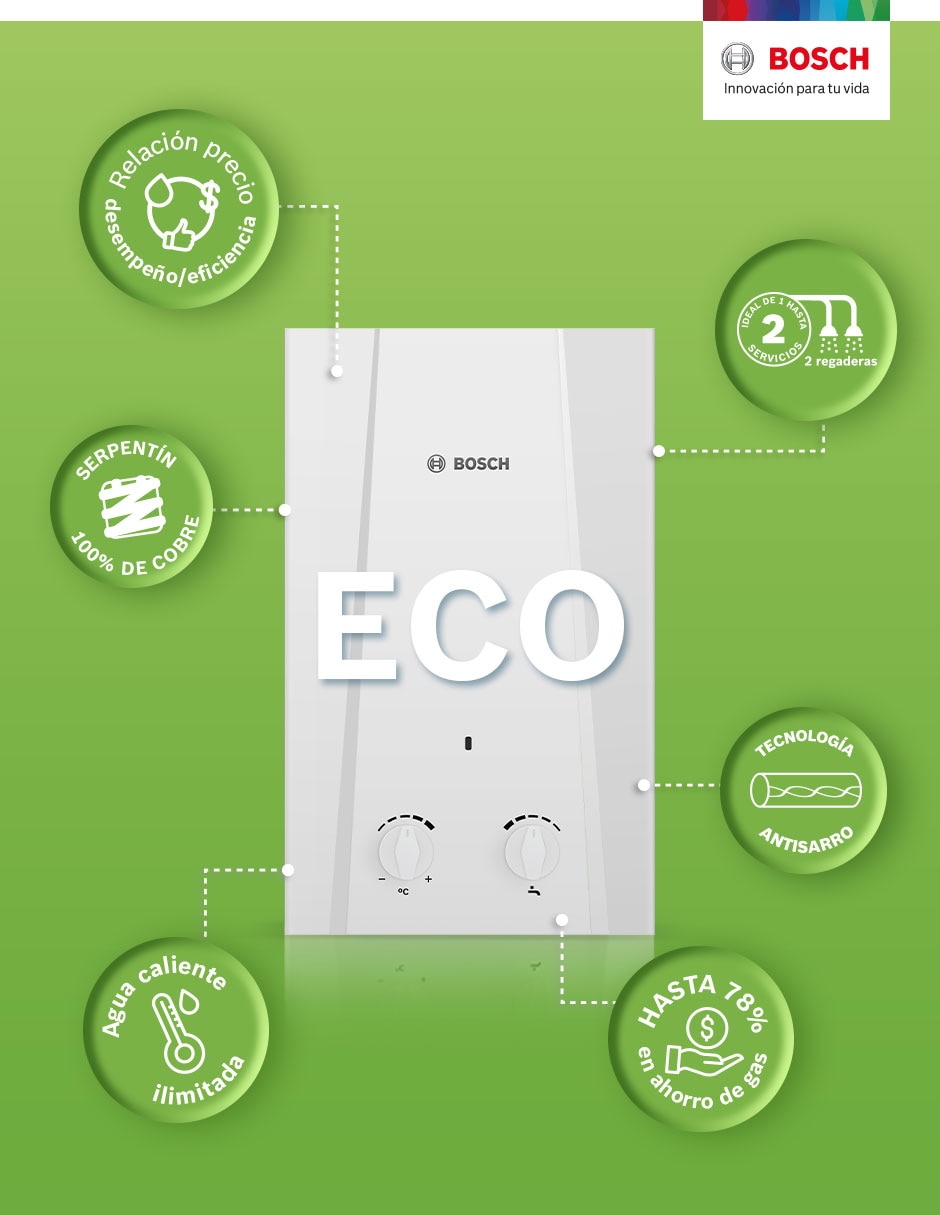 Calentador de paso ECO 11 L gas natural 8