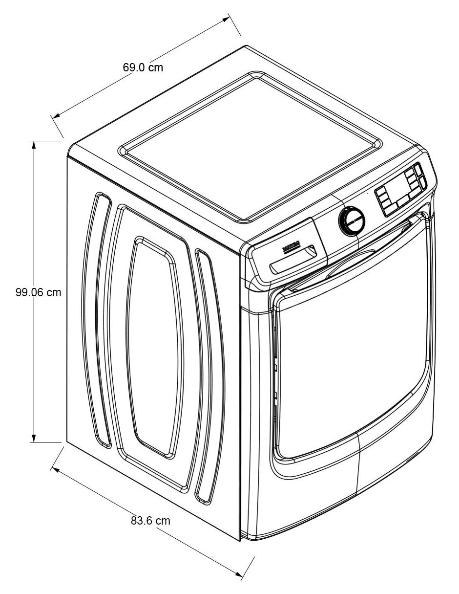 Lavadora 22 kg automática carga frontal 7MMHW6621HC 10