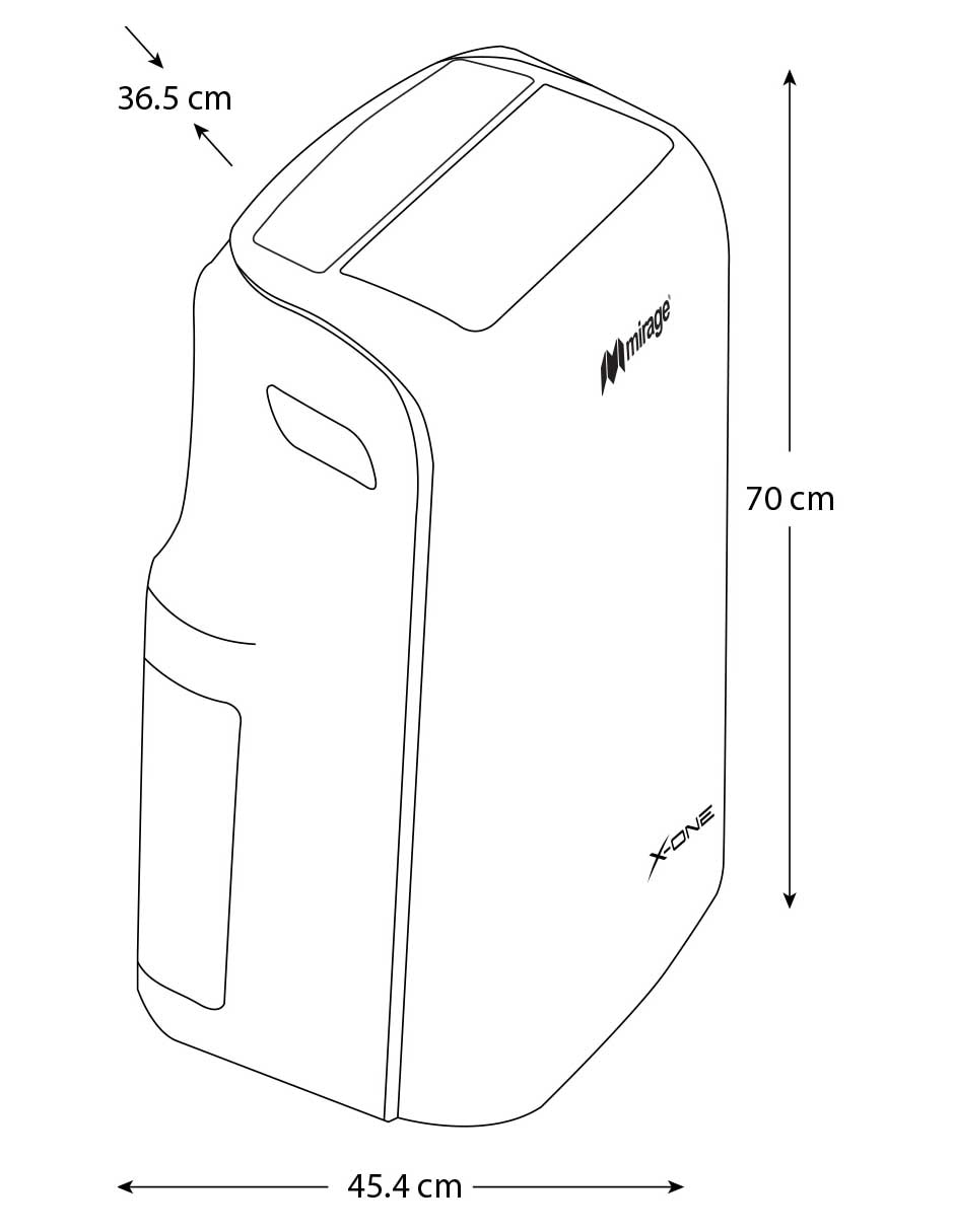 Aire acondicionado portátil frío 12000 BTU MAPS1211C 110 V 4