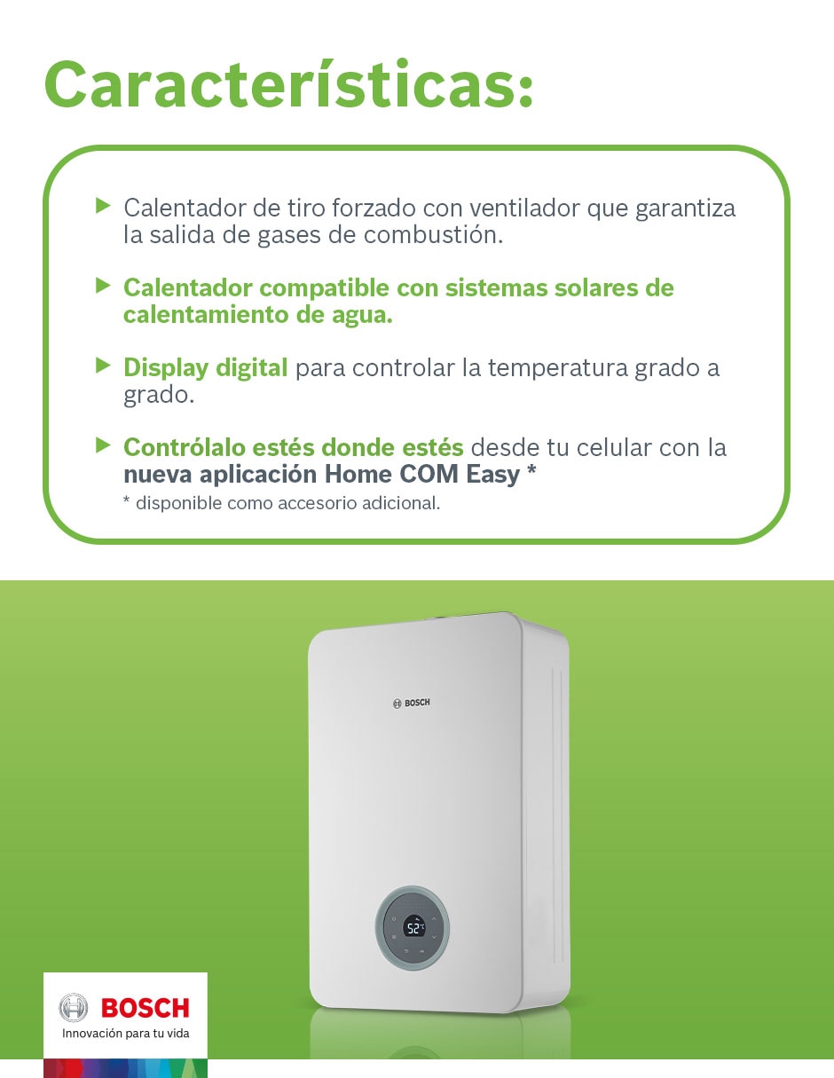 Calentador de paso BALANZ VENTO 17 L gas lp/natural 4