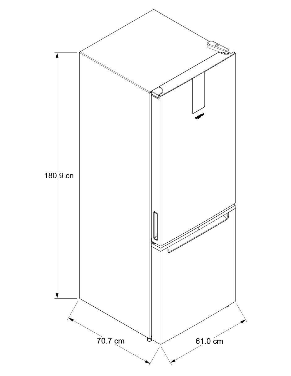 Refrigerador top mount 13 pies cúbicos no frost WB1332A 15