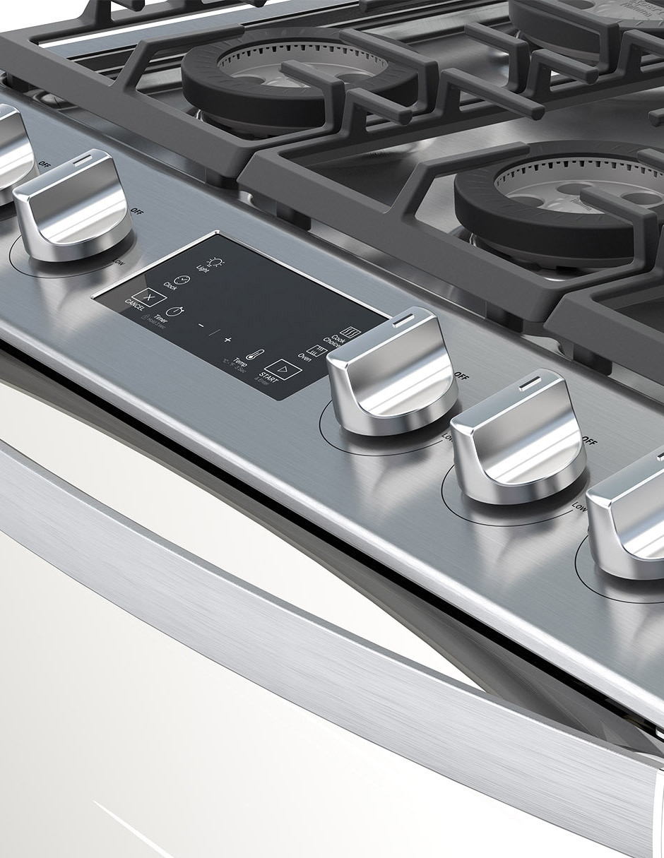 Estufa de piso a gas lp 76 cm WFR7400S de 6 quemadores 6
