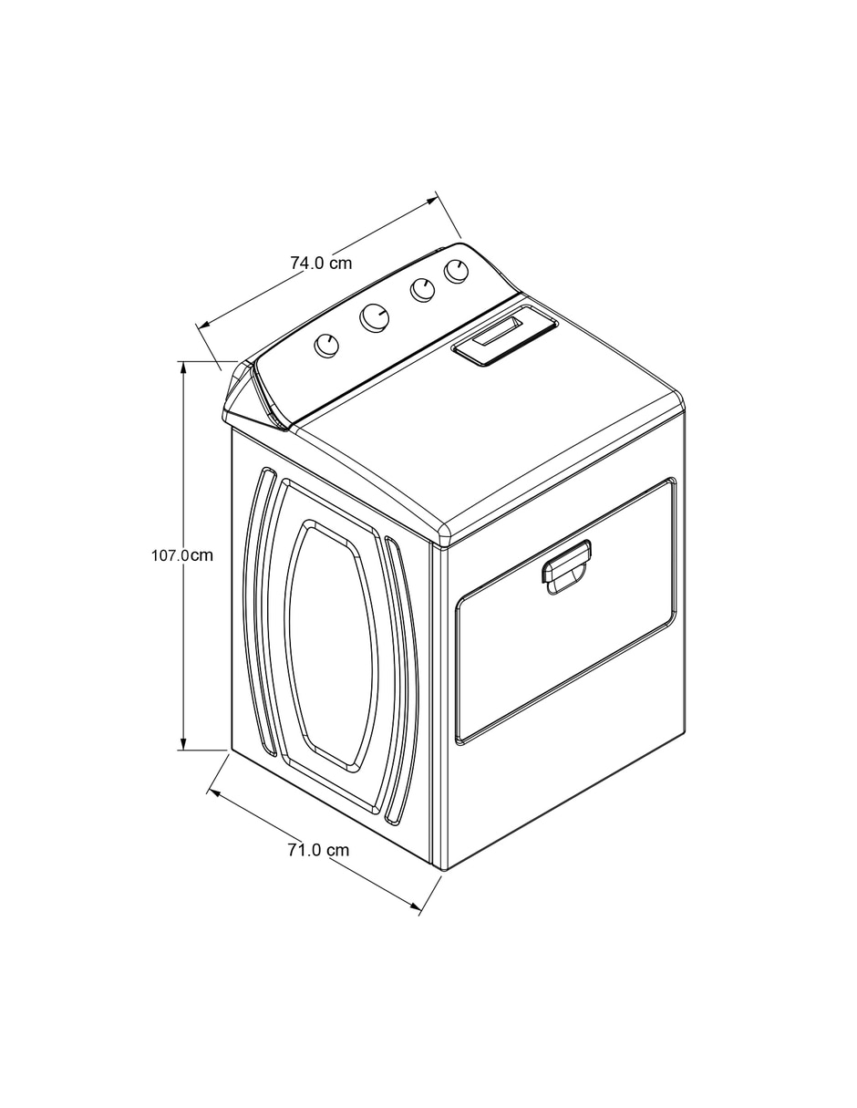 Secadora electrónica de 23 kg con 11 ciclos 7MWED2140JB 16