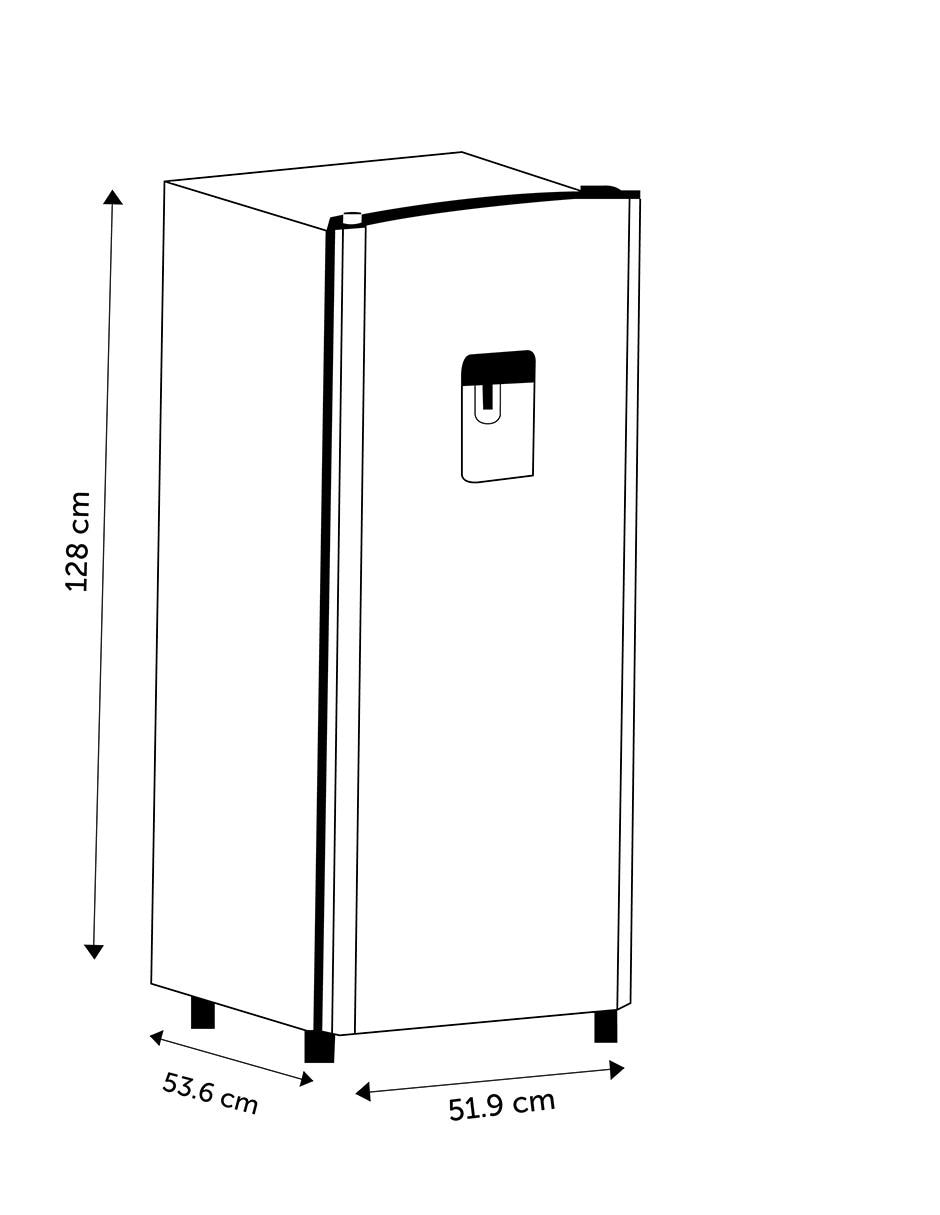 Refrigerador unipuerta 7 pies cúbicos RR63D6WBX 10