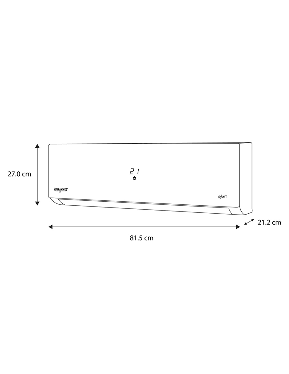 Aire acondicionado mini split frío 12000 BTU 122CA 220 V 2