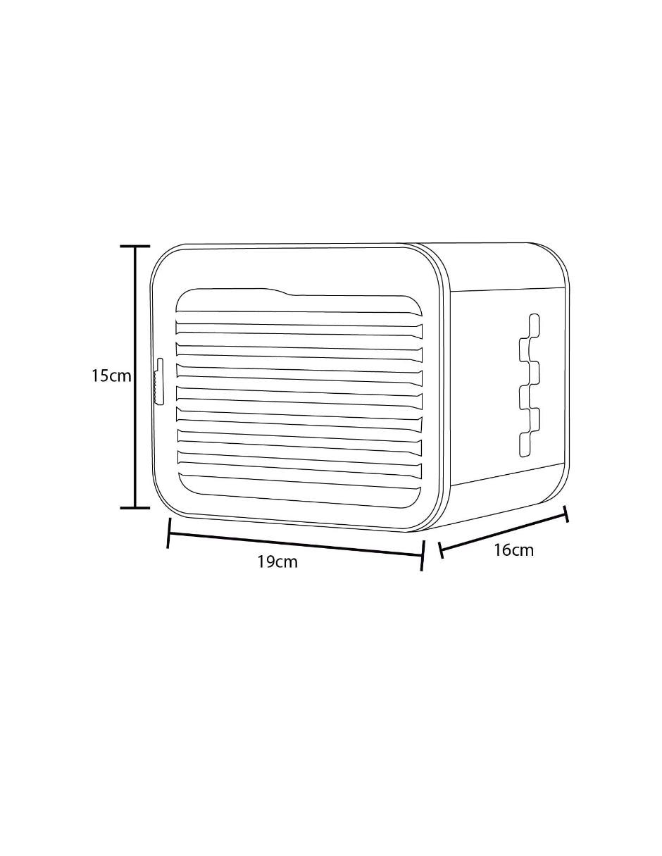 Enfriador evaporativo frío DAL1VT-0102PN 127 V 5