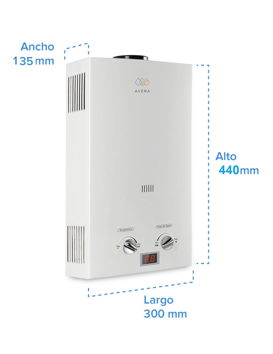 Calentador de paso C6L 6 L Gas LP 23