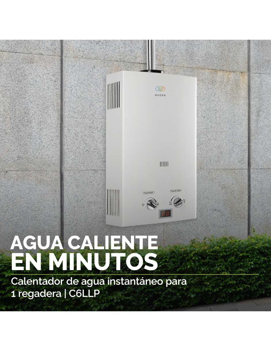Calentador de paso C6L 6 L Gas LP 16