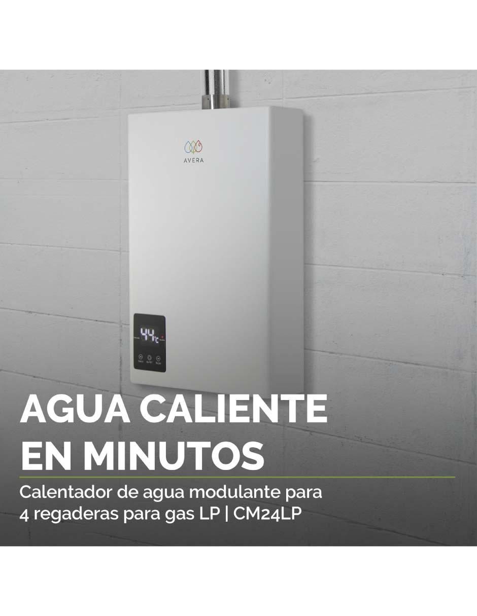 Calentador de paso CM24 Gas LP 10