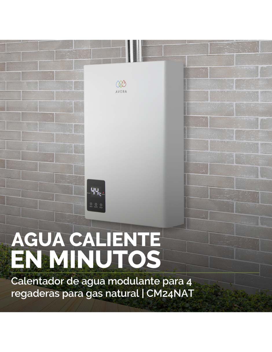 Calentador de paso CM24NAT gas natural 10