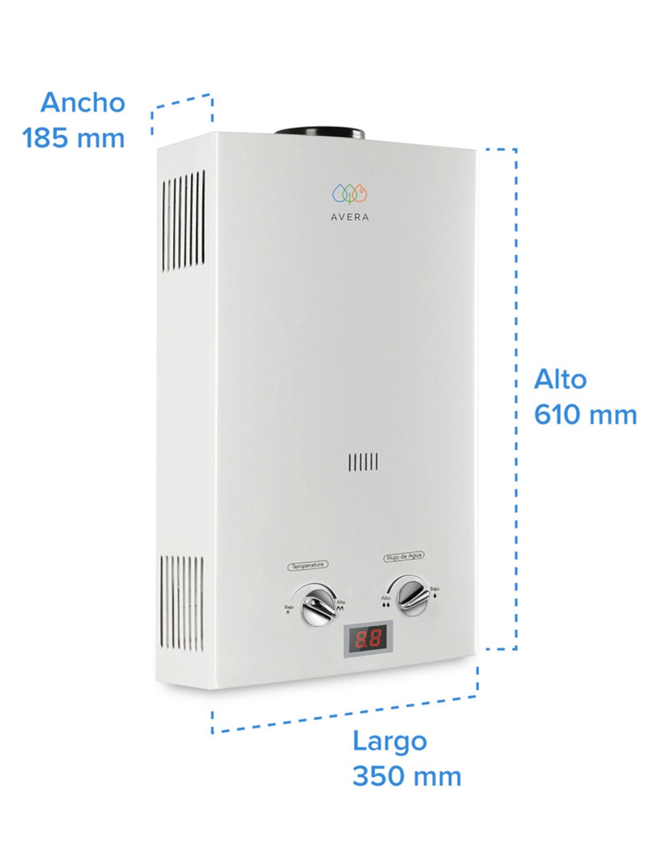Calentador de paso C16l 3 servicios 16 L gas Lp 16