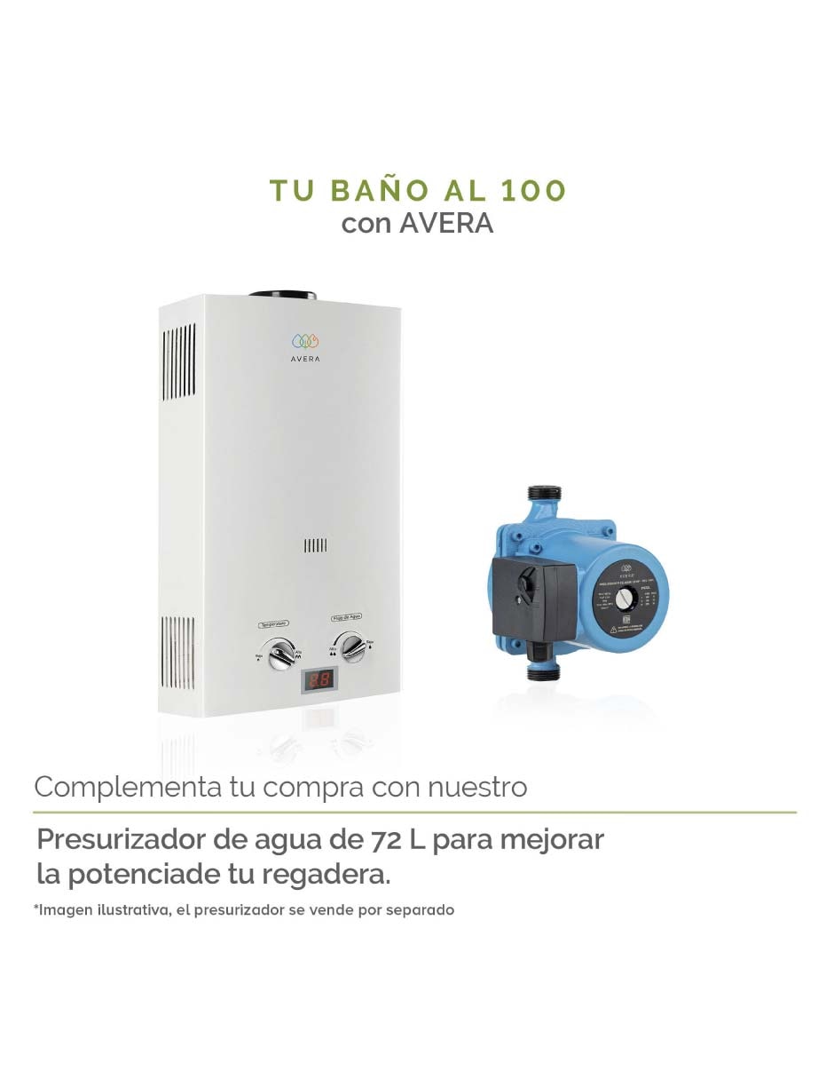 Calentador de paso C16l 3 servicios 16 L gas Lp 14