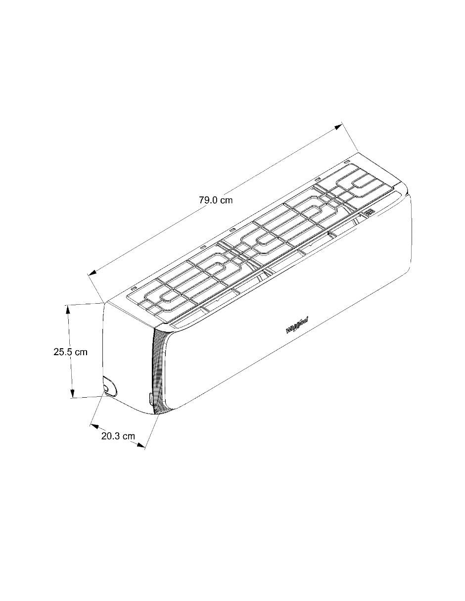 Aire acondicionado mini split frío y calor 11000 BTU SWA2040Q 110 V 7