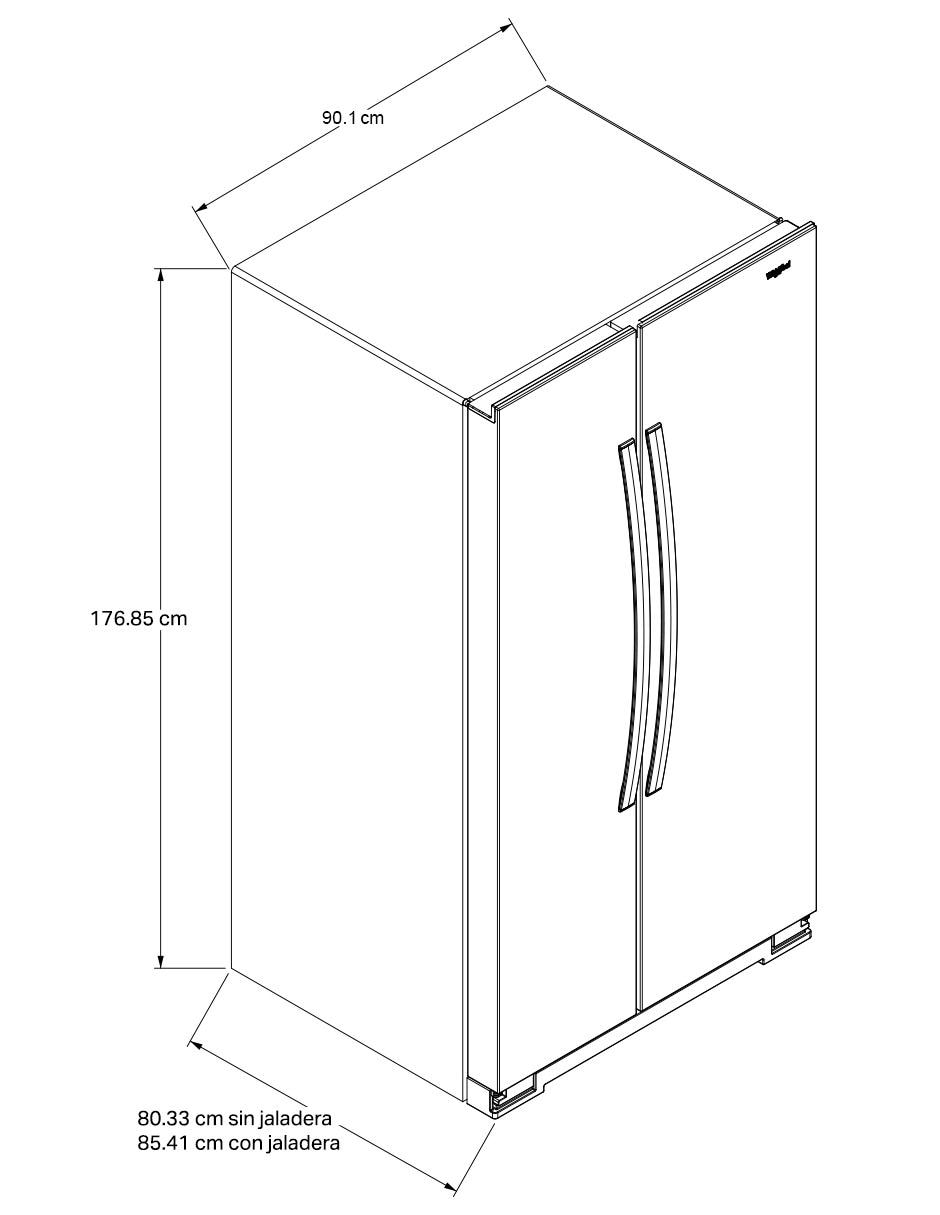 Refrigerador dúplex 25 pies cúbicos no frost WD5600S 8