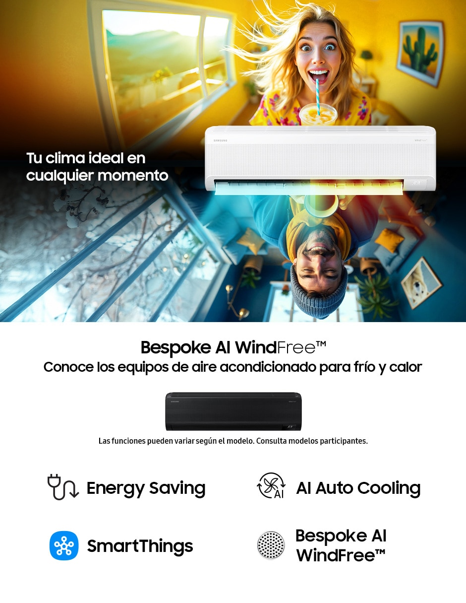 Aire acondicionado mini split inverter Frío y calor AR60F12C1HW/AX 220 V 13