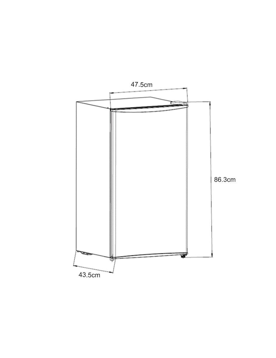 Frigobar RSR10520GBK 4 pies cúbicos 2