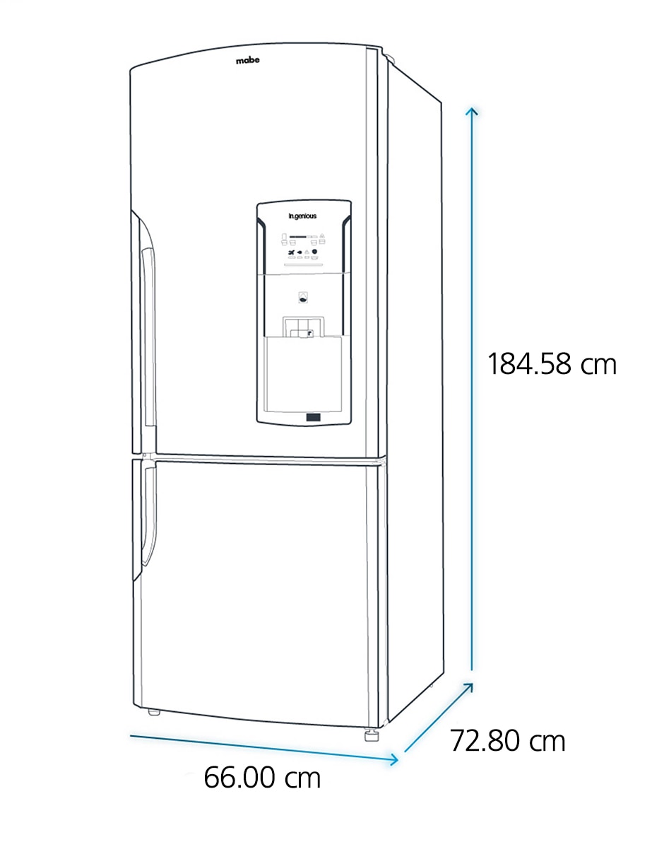 Refrigerador bottom mount 14 pies cúbicos no frost RMB400IBMRP0 22