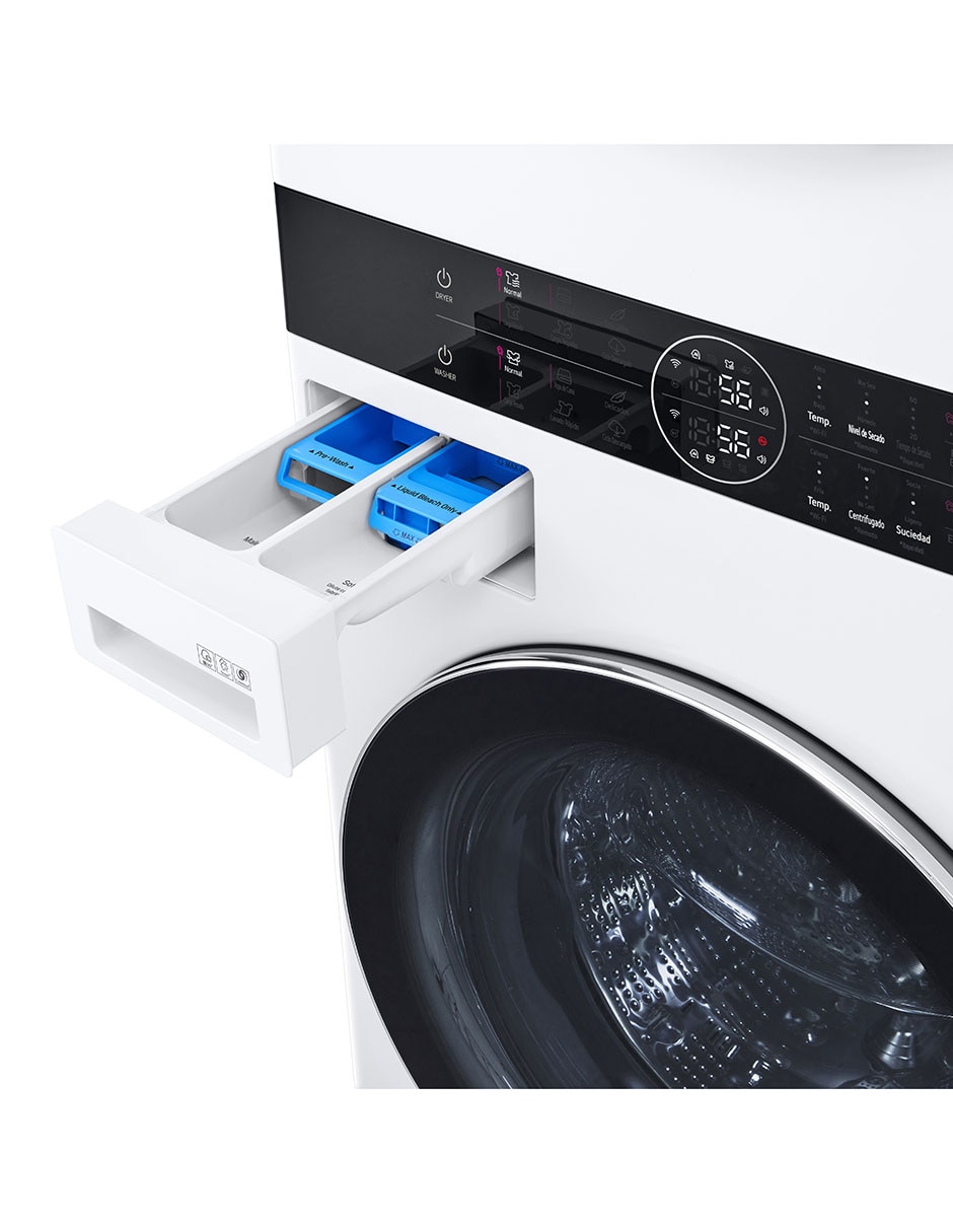 Centro de lavado LG WashTower gas/eléctrico 22 kg WK22WS6 Liverpool