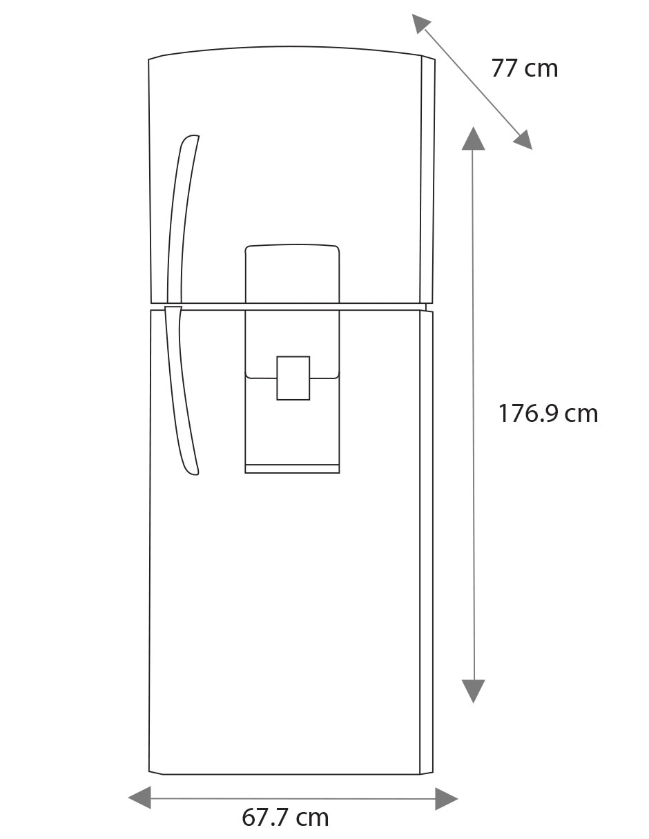 Refrigerador top mount 14 pies cúbicos no frost RME360FZMRX0 9