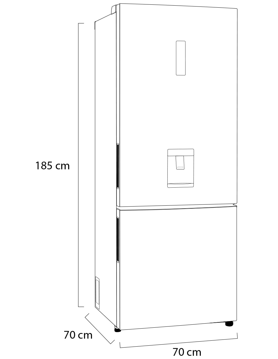 Refrigerador bottom mount 17 pies cúbicos no frost GB45SPP 10