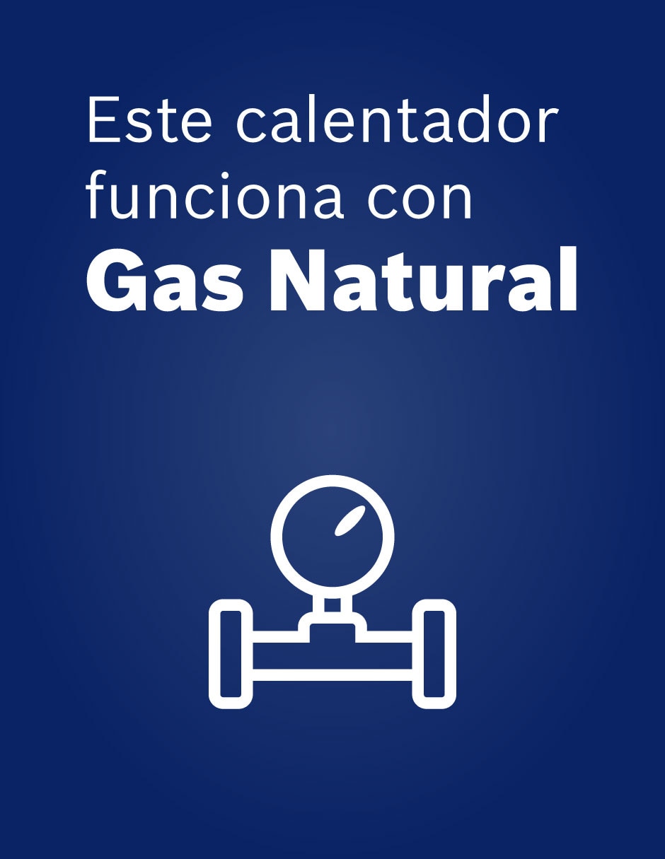 Calentador de paso Balanzvento13natural 2 servicios 13 l gas natural 8