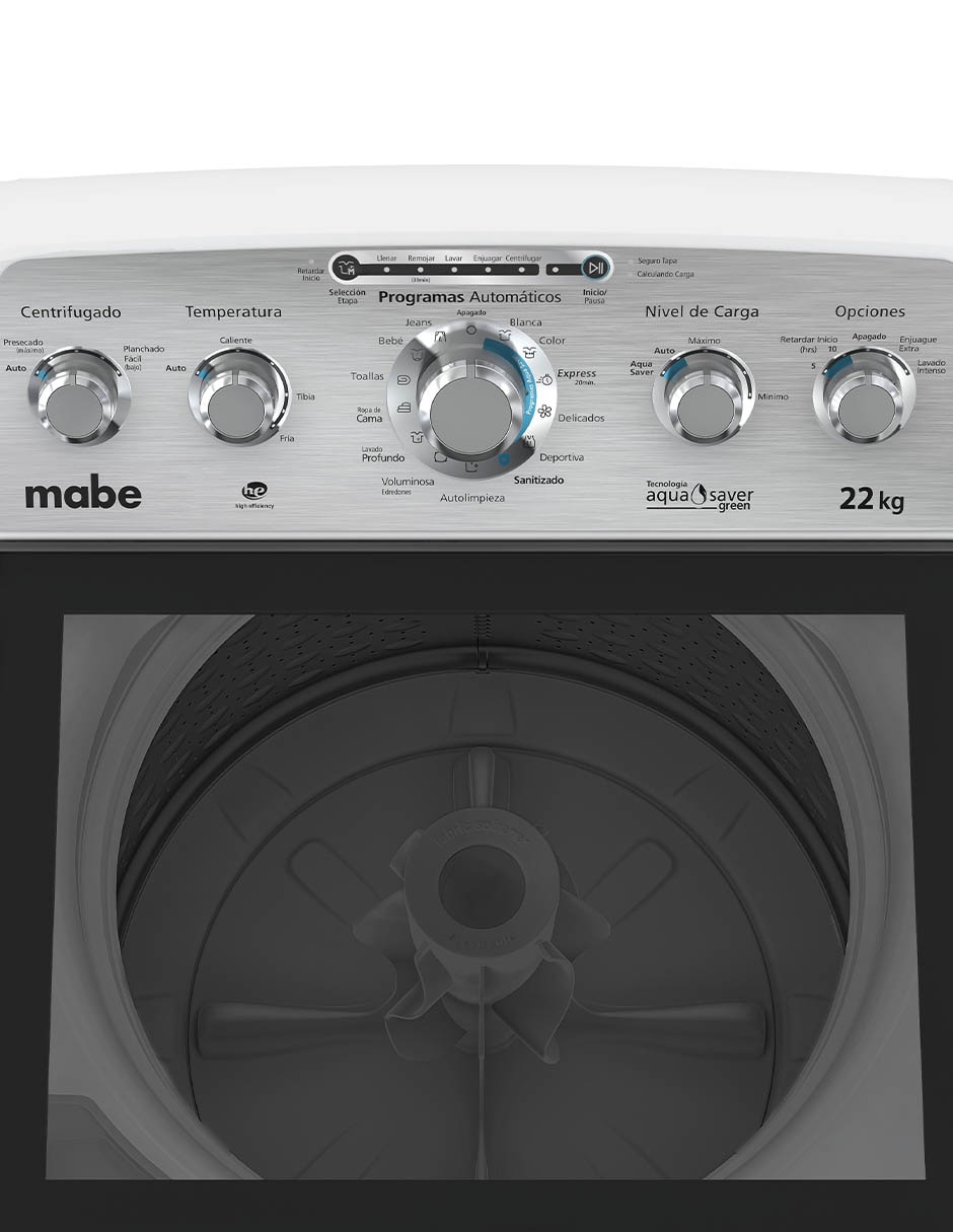 Lavadora 22 kg automática carga superior lma72215wbab0ja 22