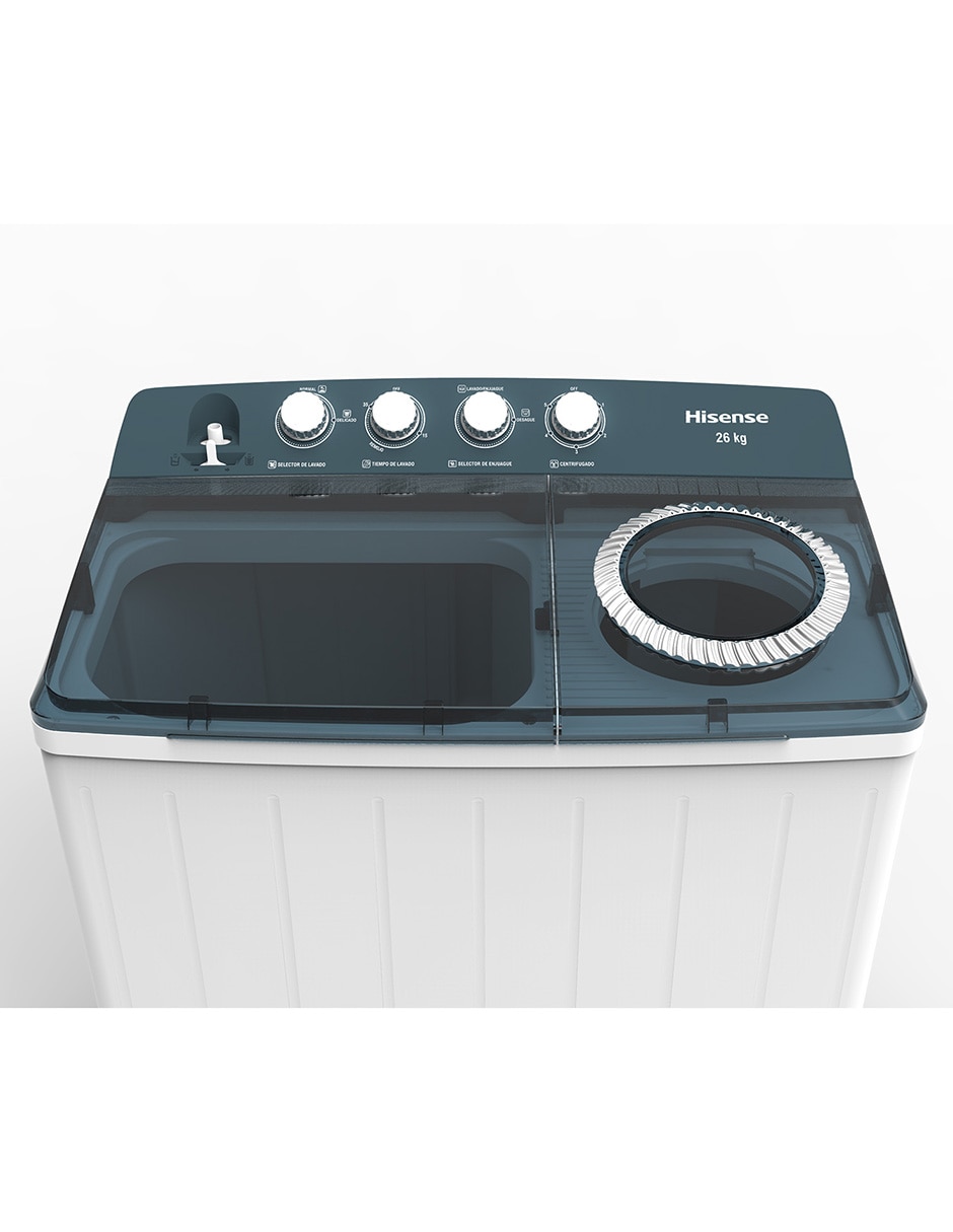 Lavadora doble tina 26 kg semiautomática carga superior WSA2601PX 3