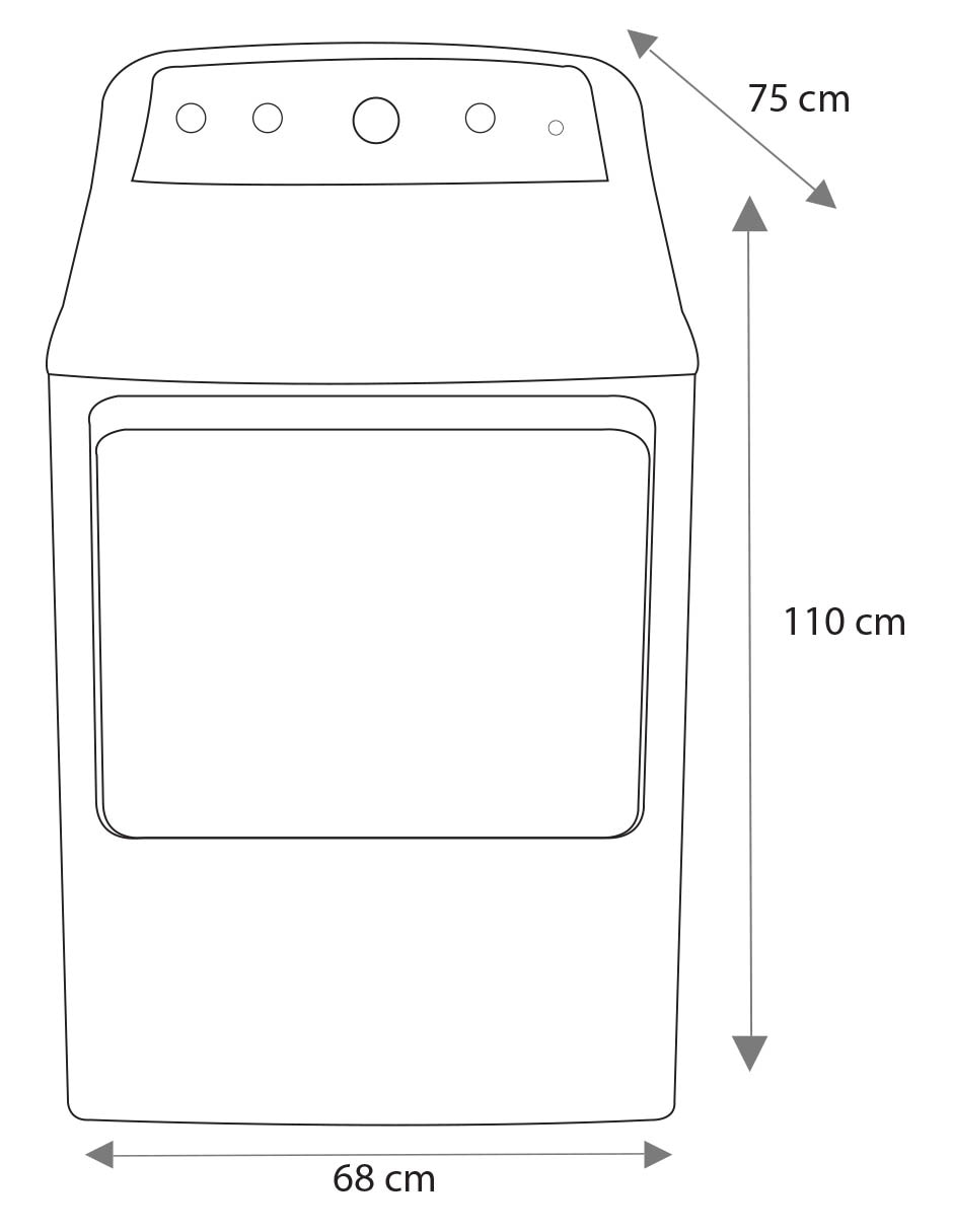 Secadora de gas LP de 22 kg con 4 ciclos SMG47N8MSDAB0 9