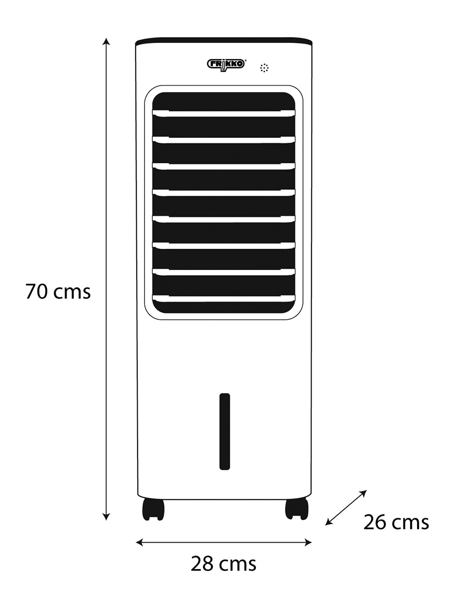 Enfriador evaporativo frío 7 L F670P-CR 6