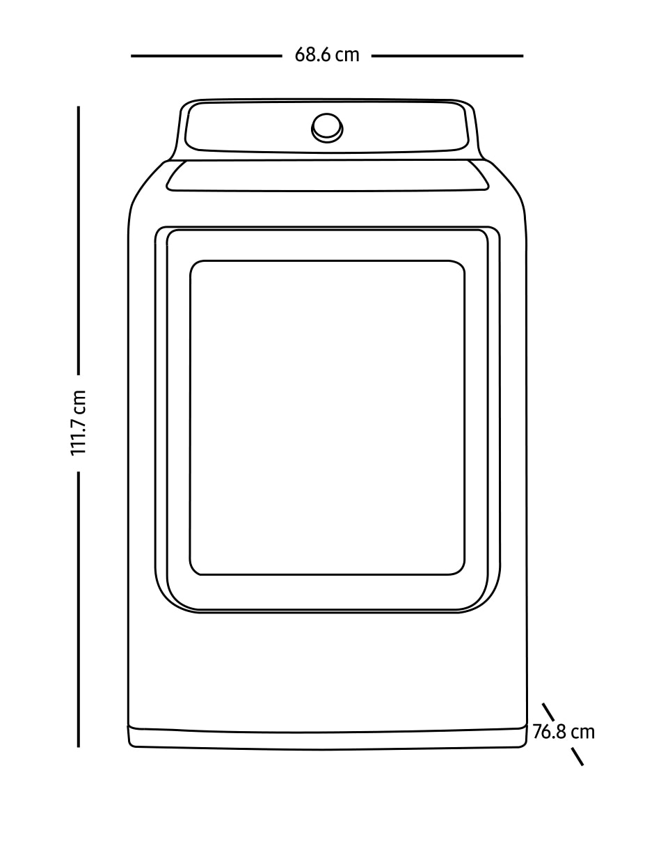 Secadora de gas de 24 kg con 8 ciclos DVG24A3200W/AX 8