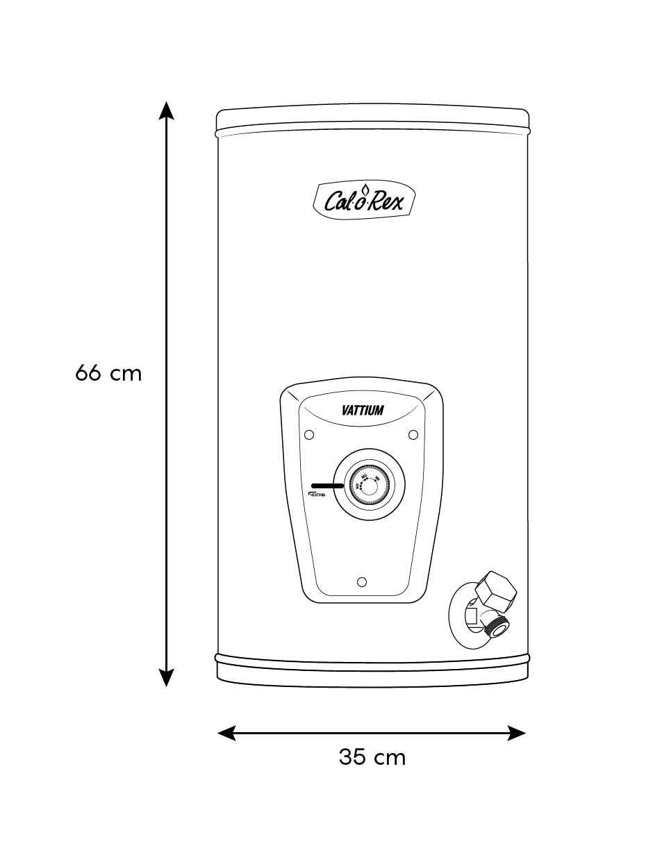 Calentador de depósito VATTIUM E-10 220V 41 L eléctrico 10