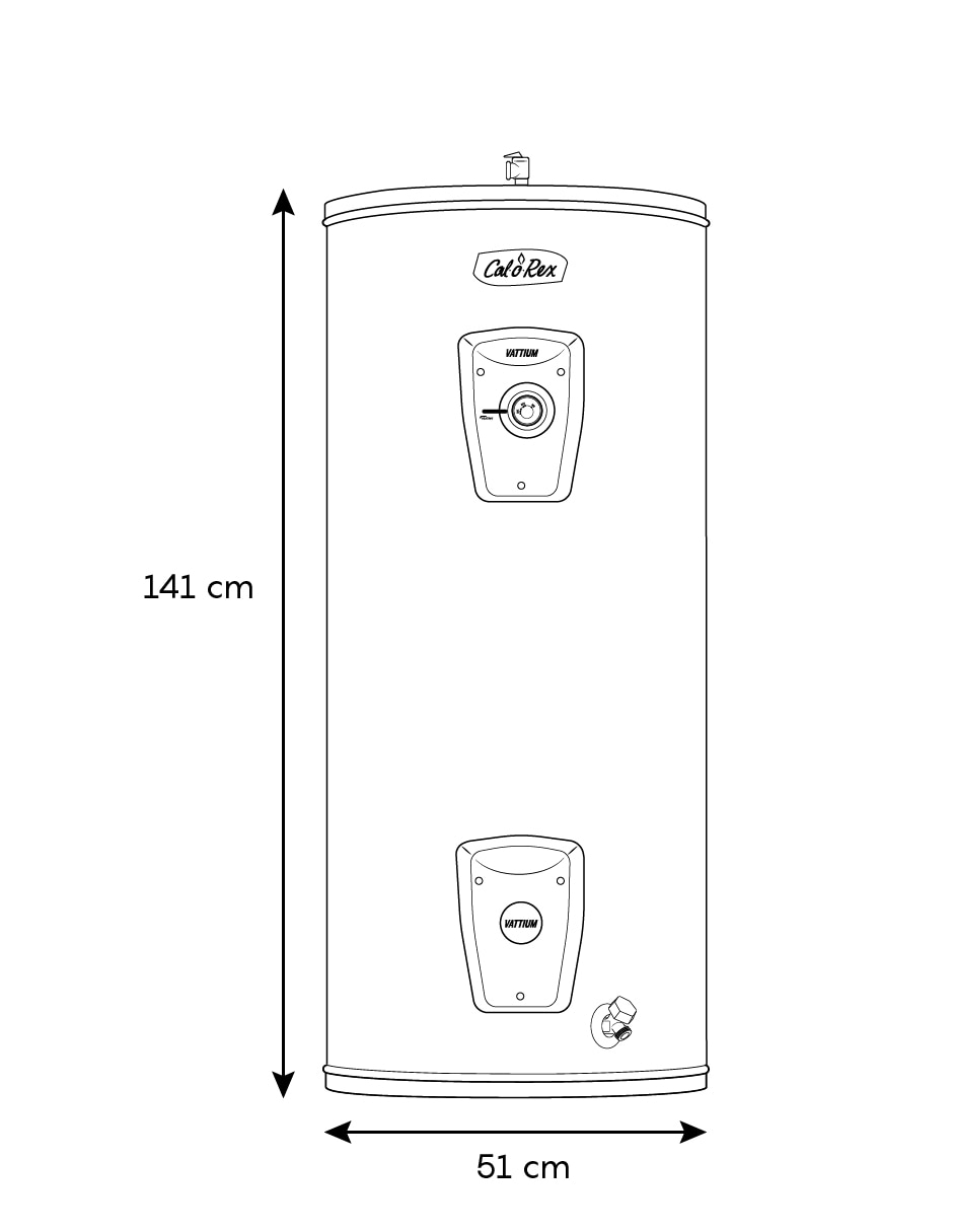 Calentador de depósito VATTIUM E-60 220V 60 L eléctrico 6