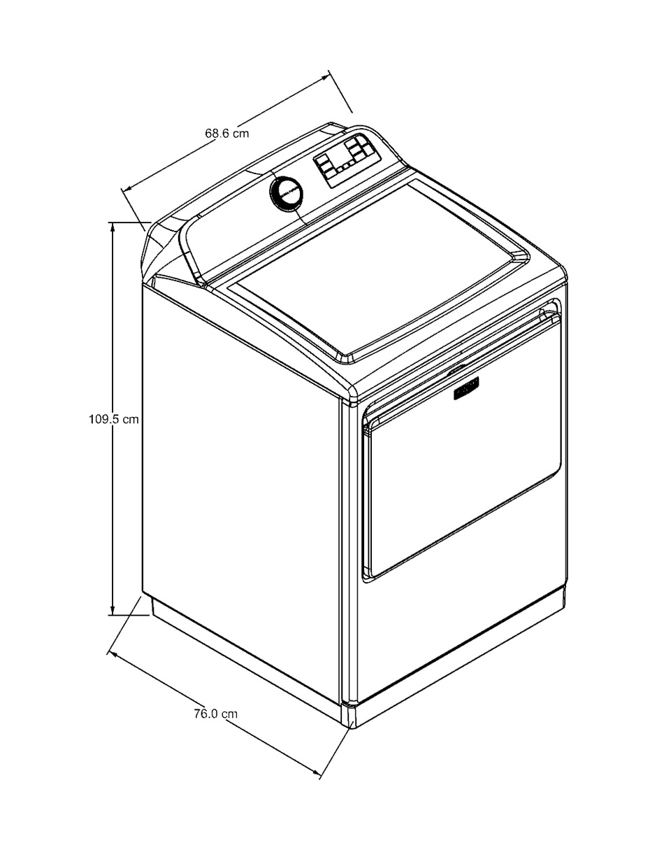 Secadora eléctrónica de 28 kg con 13 ciclos 7MMED7230LW 8