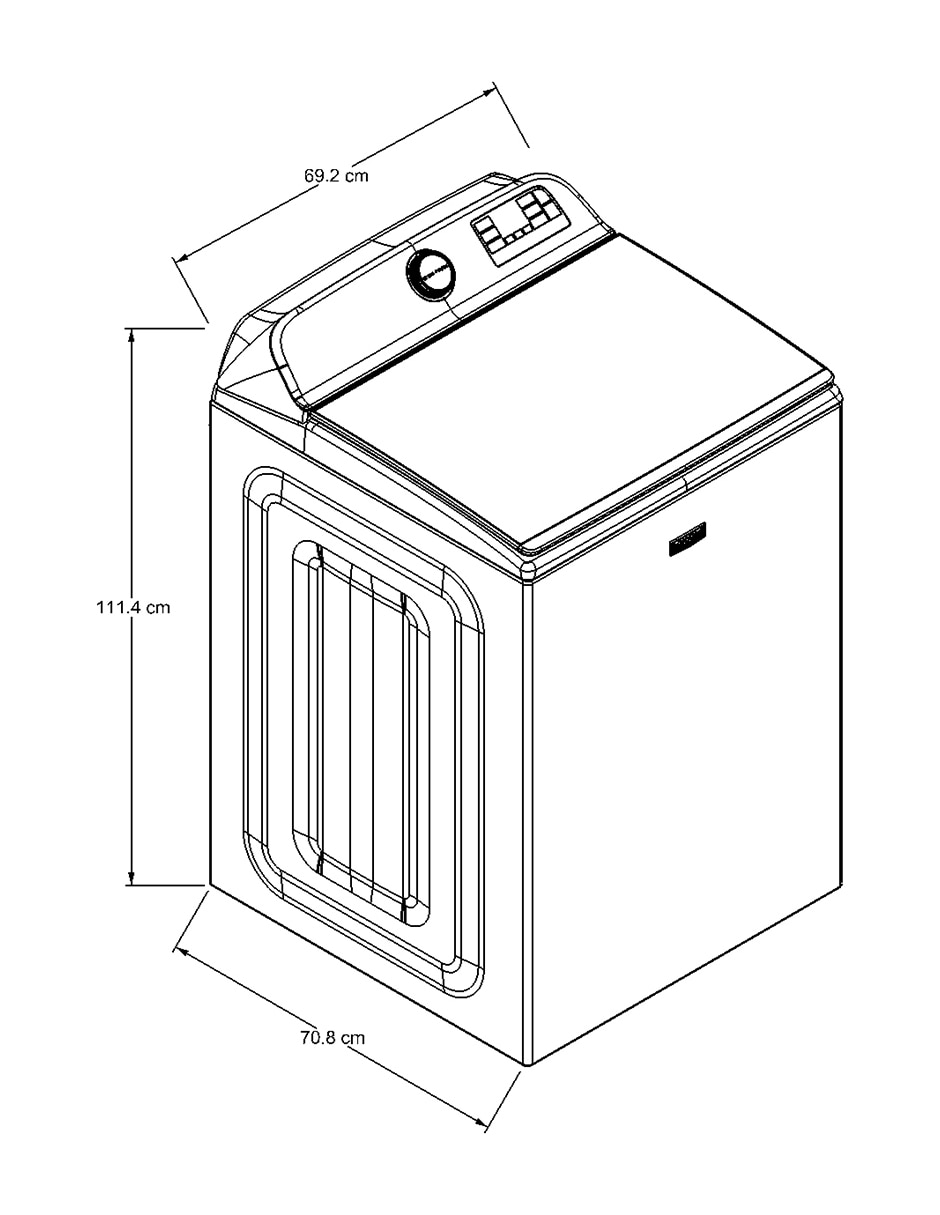 Lavadora 28 kg automática carga superior 7mmvw7230lw 9