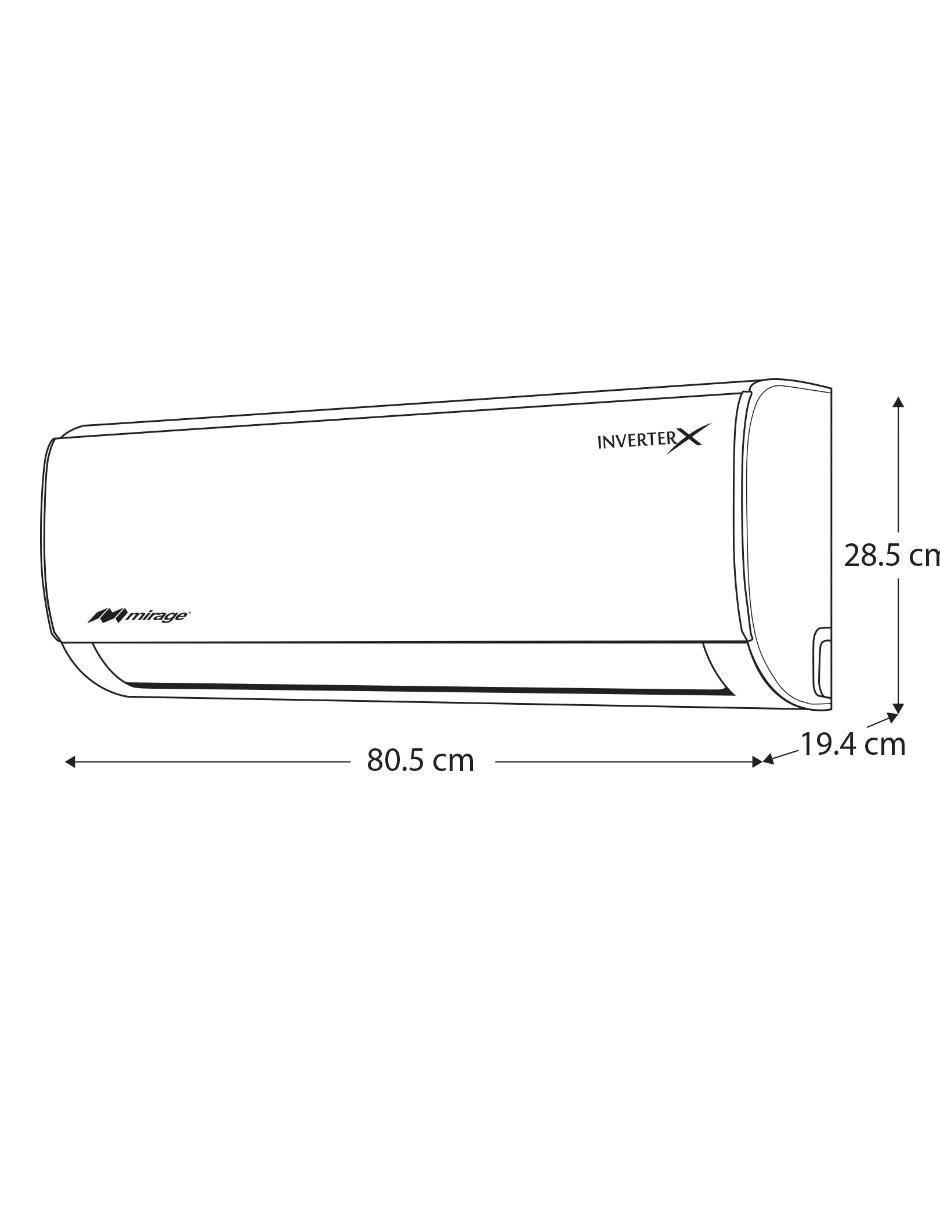 Aire acondicionado mini split inverter frío 12000 BTU CLF121K 220 V 3