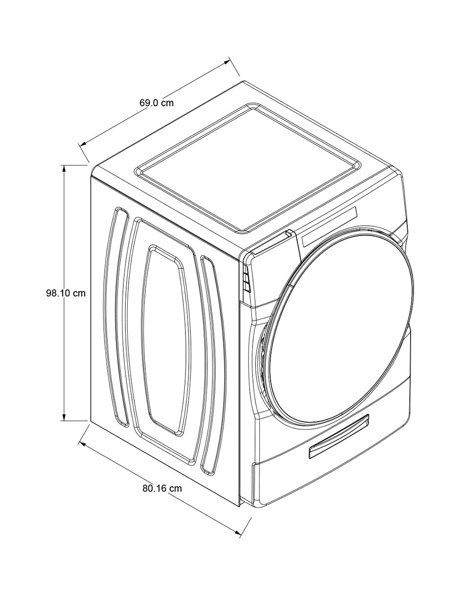 Lavasecadora Whirpool eléctrica 20 kg 7MWFC6820LC 9