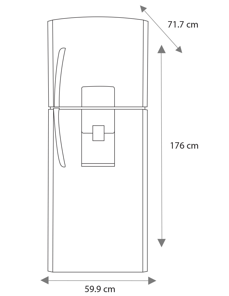Refrigerador Top mount 11 pies cúbicos Tecnología no frost RMA300FZMRX0 10