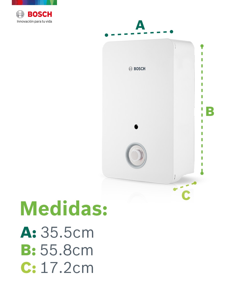 Calentador instantáneo SMART 7 L gas lp 17