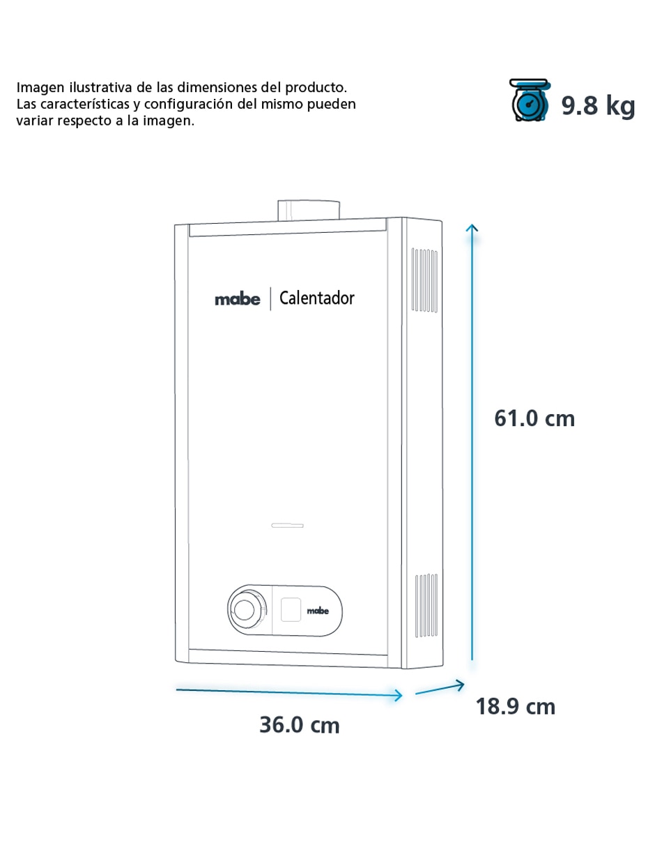 Calentador instantáneo CIM142SLP 14 L gas lp 26