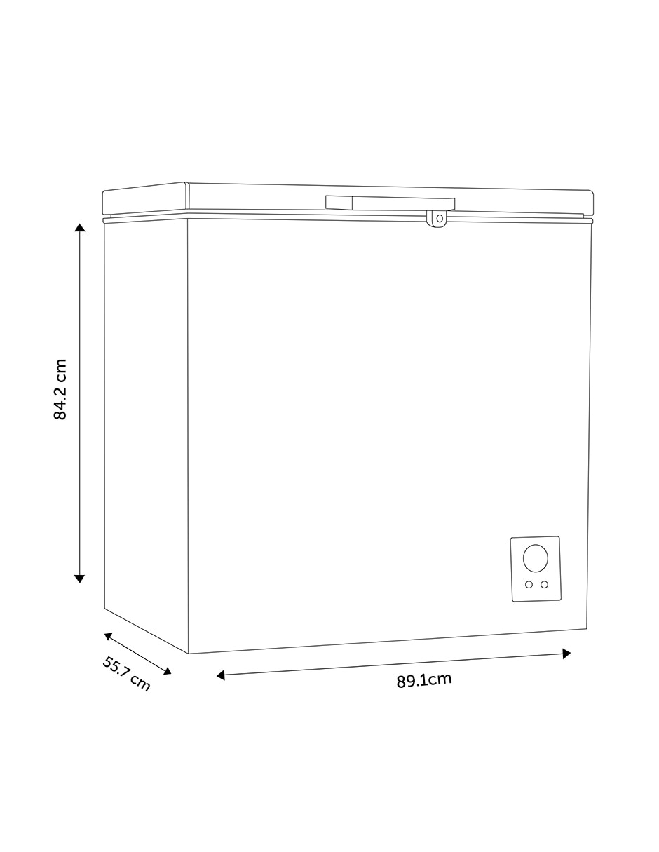 Congelador FC70D6BGX horizontal 7 pies cúbicos 5