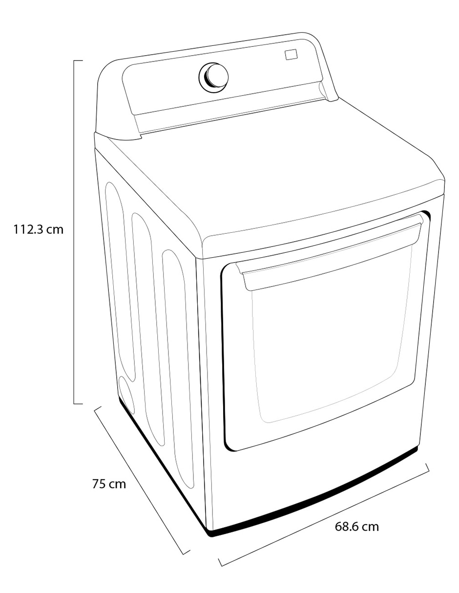 Secadora de gas natural/lp de 25 kg con 8 ciclos Dt25Wtgk 11