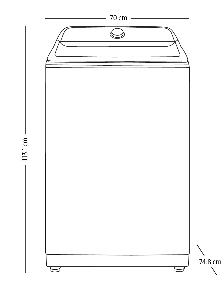 Lavadora 24 kg automática carga superior WA24A8370GW/AX 9