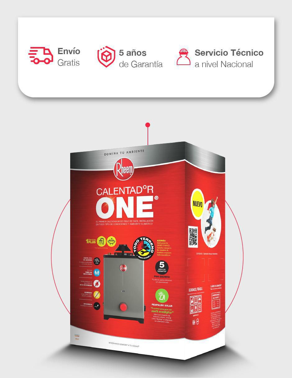 Calentador de paso 600090007 8 L gas natural 6