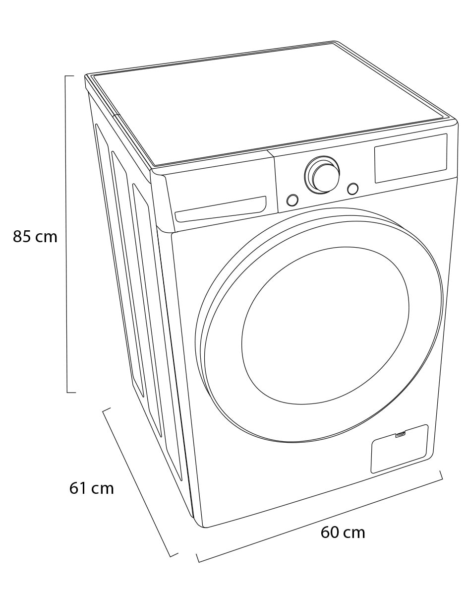 Lavasecadora eléctrica 14 kg 8 kg WD14VV3S6C.ASSELAT 11